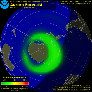 Current Southern hemispheric power input map