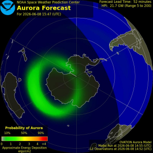 Current Southern hemispheric power input map