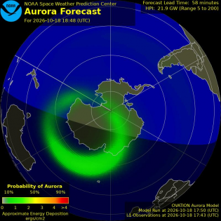 Current Southern hemispheric power input map